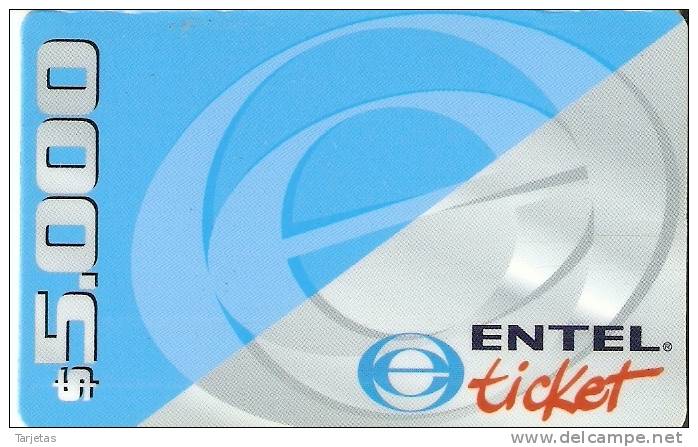 TARJETA DE CHILE DE LA COMPAÑIA ENTEL DE 5000$ - Chile