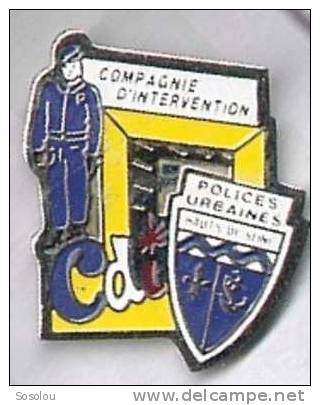 Police Urbaine Hauts De Seine.CDI Compagnie D'intervention - Police