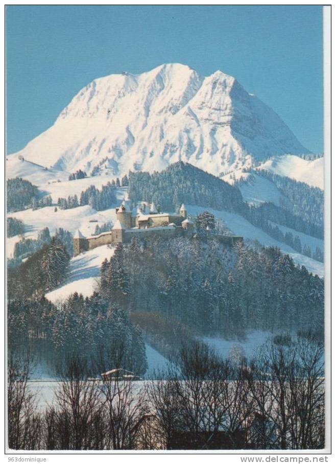 Chateau De Gruyères Et Moléson - Schloss Greyerz Mit Dem Moléson - Gruyères