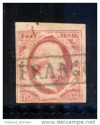 1852 Koning Willem III 10 Cent NVPH 2 * Periode 1852 Nederland Nr. 2 Gebruikt  (32) Nederland Nummer 2 - Andere & Zonder Classificatie