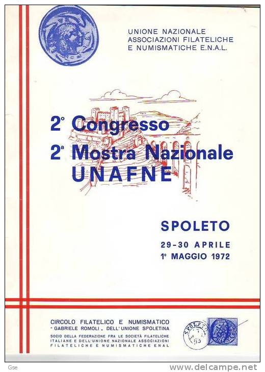 ITALIA 1972 - Libro - Congresso UNAFNE - Annullo Speciale - Coins