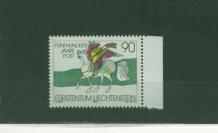 L0205 500e Anniversaires Des Relations Postales Facteur Cavalier  945 Liechtenstein 1990 Neuf ** - Sonstige & Ohne Zuordnung