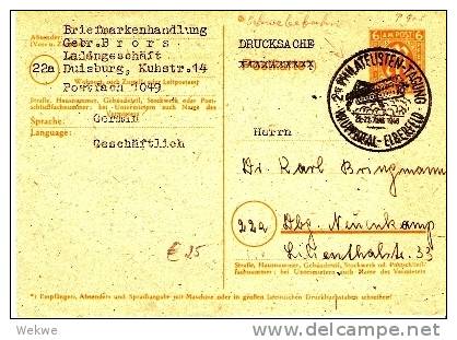 BIZ255 /Am-Post Ganzsache (P 905)  2.Philatelisten-Tagung Wuppertal-Elberf. Mit Schwebebahn - Other & Unclassified