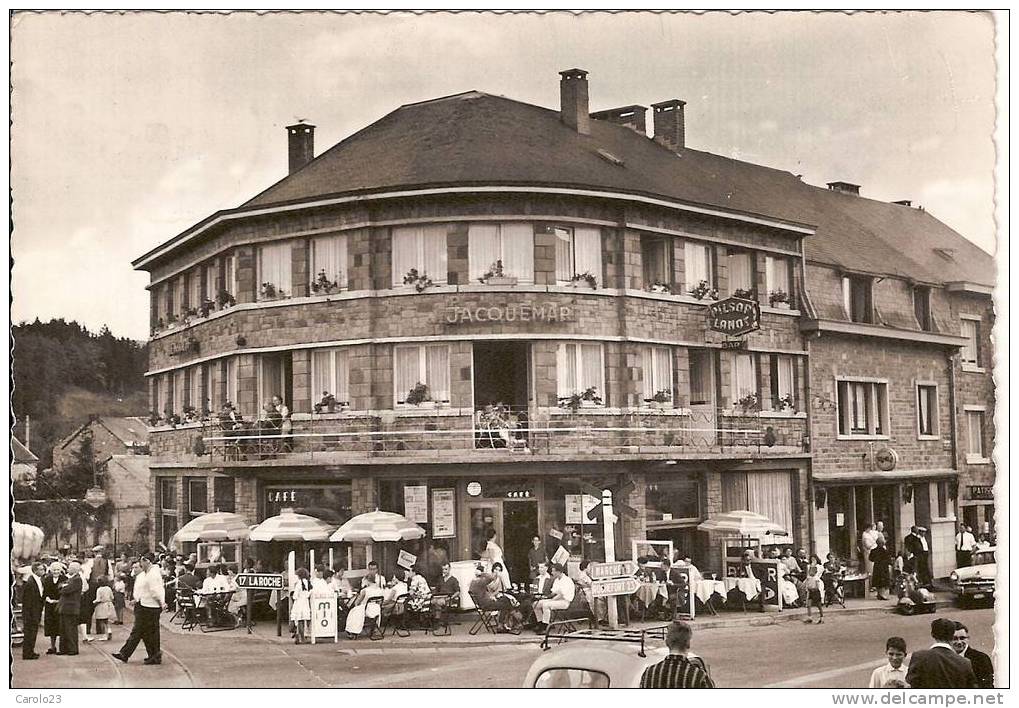 HOTTON  SUR  OURTHE  :  " CAFE DU PONT DE L´ OURTHE "   -   PROP. J.  JAQUEMATR -MAROT - Hotton