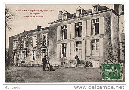 CPA 53 MAYENNE - Ecole Superieure De Jeunes Filles - Direction Et Infirmerie - Mayenne