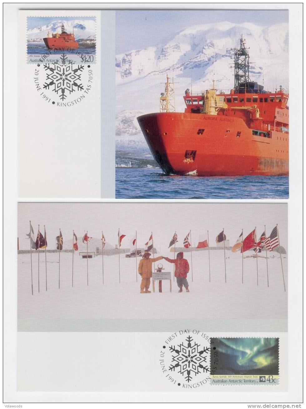 Australian Antartic Territory - 2 Buste Maximum Fdc - Maximum Cards