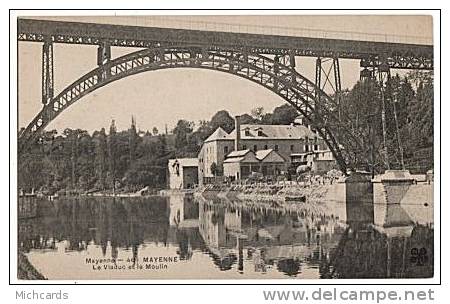 CPA 53 MAYENNE - Le Viaduc Et Le Moulin - Mayenne