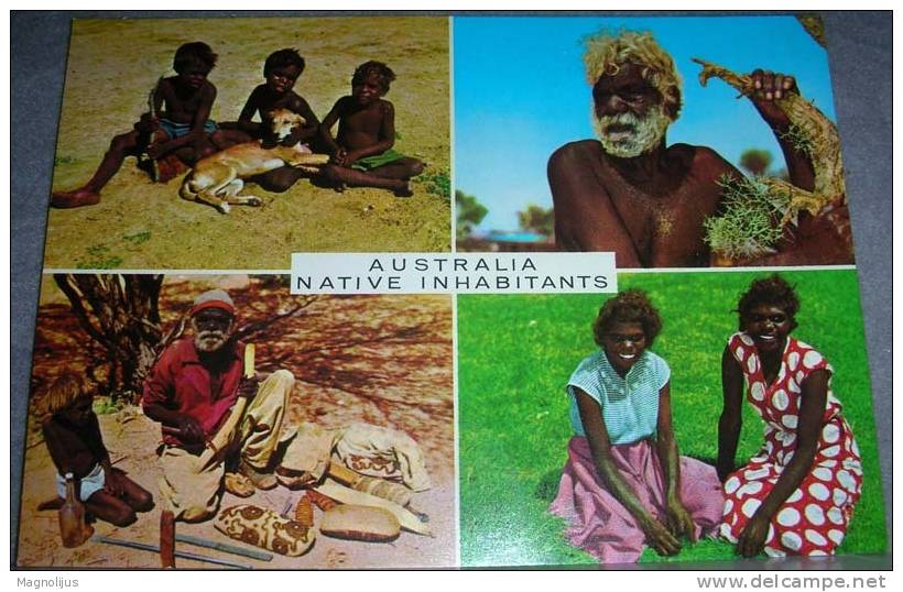 Australia,Aborigines,Natives,Folklore,People,Multipicture,postcard - Autres & Non Classés