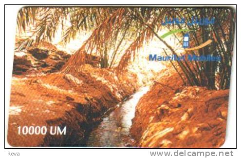 MAURITANIA  10.000 U  PALMS OASIS LANDSCAPE  GSM  MOBILE  ED.01/12/01  READ DESCRIPTION !! - Mauritanië