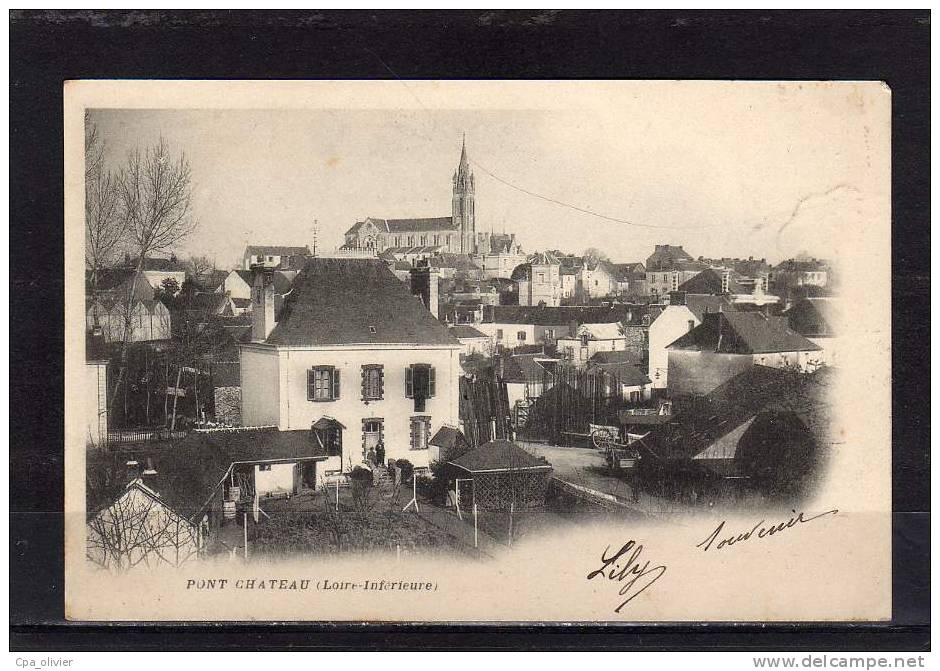 44 PONT CHATEAU (Pontchateau) Vue Générale, Eglise, Ed ?, 1902 - Pontchâteau