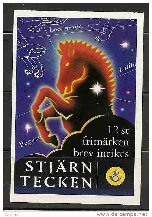 ZODIAC SIGNS - SWEDEN COMPLETE BOOKLET - CARNET - FIRST DAY CANCELLATION - Yvert # C2111 - CV EUR 21.00 - Astrologie