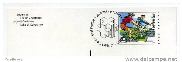 ENTIER POSTAL / STATIONERY / SUISSE BODENSEE LAC DE CONSTANCE VELO - Cycling