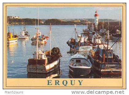 Bâteaux La Côte De Penthievre Côtes D'Armor Erquy Le Port De Pêche - Erquy