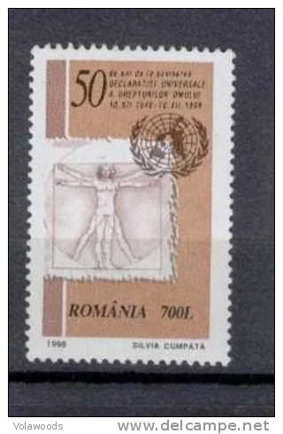 Romania - Serie Completa Nuova: 50° Anniversario Della Dichiarazione Dei Diritti Dell'uomo - Unused Stamps