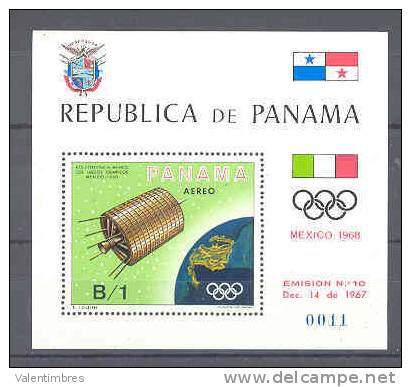 Panama BF Michel 105  Satellite ATS 3  JO Mexico 1968 - Amérique Du Sud