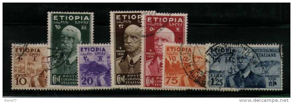 COL409 - ETIOPIA , Serie N. 1/7  Usata. - Aethiopien