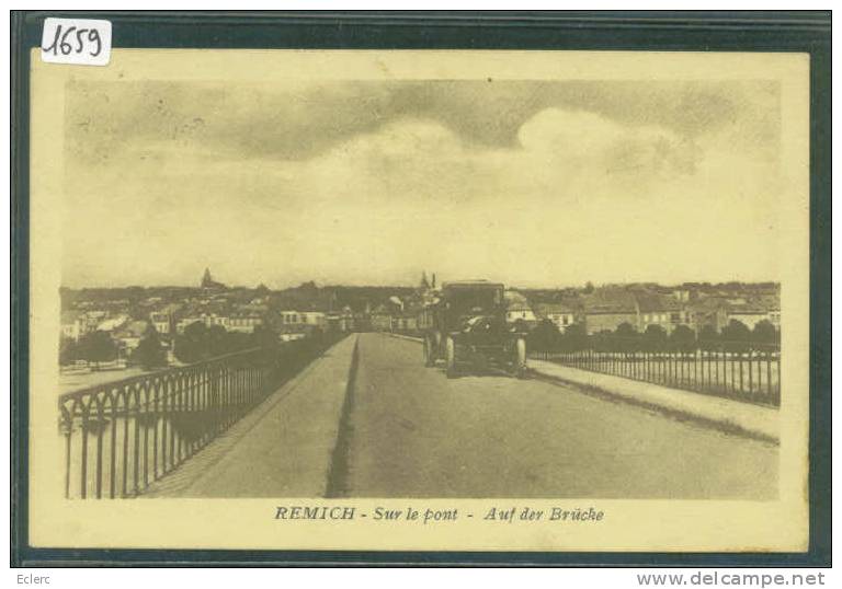 REMICH - SUR LE PONT - TB - Bad Mondorf