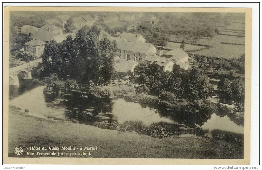 MARTUE FLORENVILLE HOTEL DU VIEUX MOULIN VUE AERIENNE SUR LA SEMOIS - Florenville