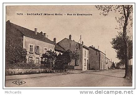 CPA 54 BACCARAT - Rue De Hembepaire - Baccarat