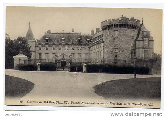 CPA 78.-CHÄTEAU RAMBOUILLET.-Facade Nord.-Résidence Du Président De La République--(sa1 49) - Rambouillet (Schloß)