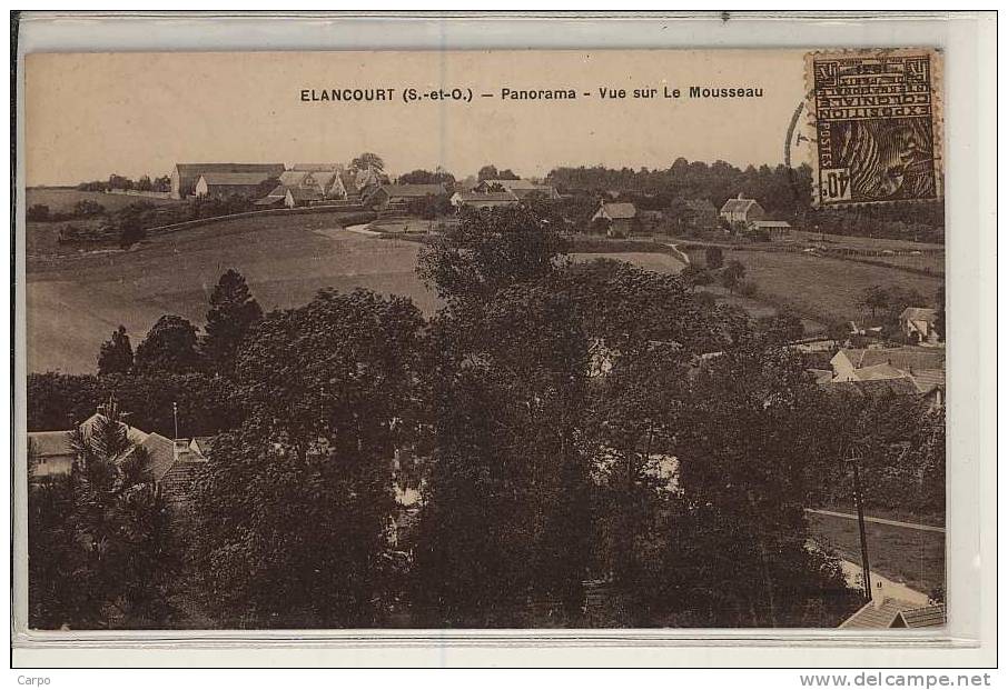 ELANCOURT - Vue Sur Le Mousseau. - Elancourt