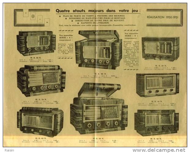 Catalogue  Mabel   1950  Fournitures Radio   8  Pages  Format   137 X 217 Mm     TBE - Audio-Video