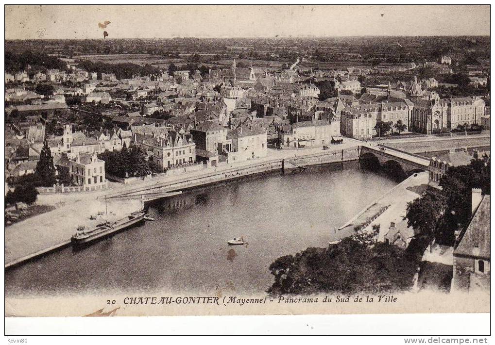 53 CHATEAU GONTIER Panorama Du Sud De La Ville - Chateau Gontier