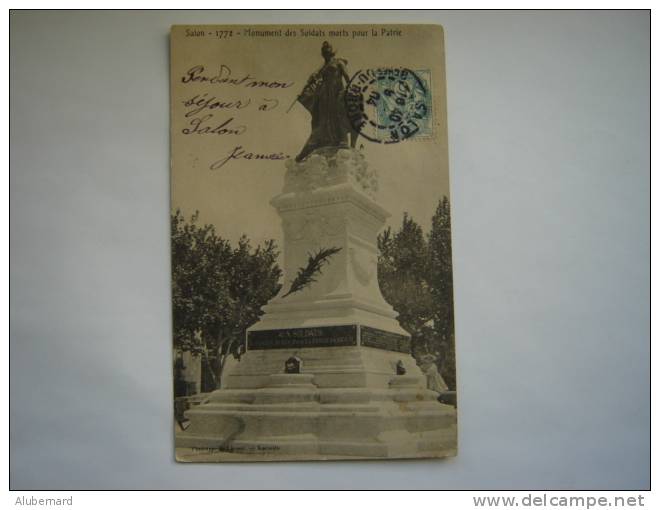 SALON. Monument Des Soldats Aux Morts - Salon De Provence