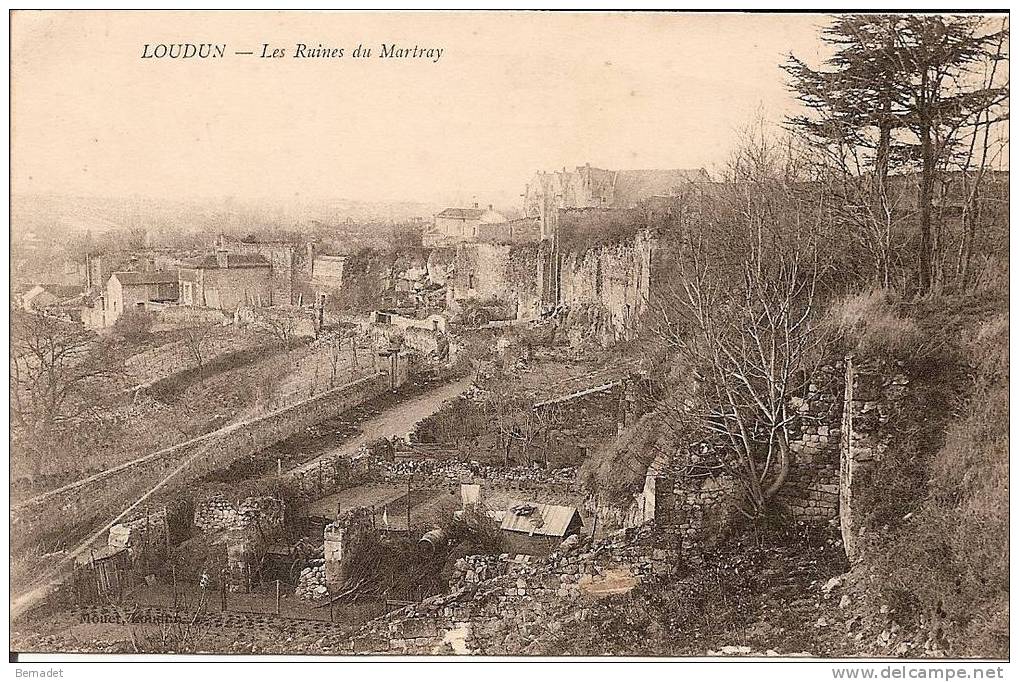 LOUDUN..LES RUINES DU MARTRAY - Loudun