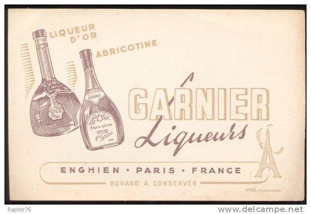 EXCELLENT BUVARD DES LIQUEURS GARNIER - Liquore & Birra