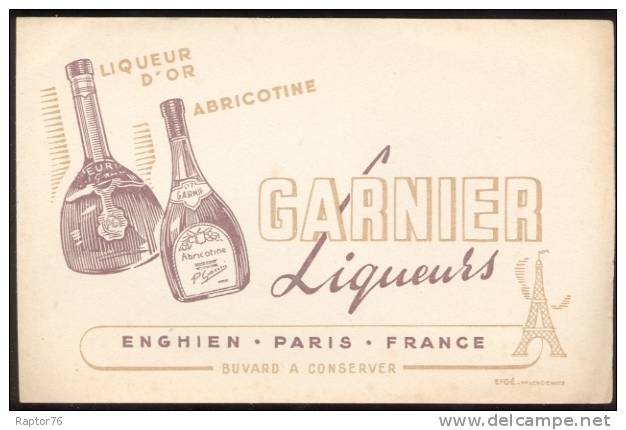 EXCELLENT BUVARD DES LIQUEURS GARNIER - Liqueur & Bière