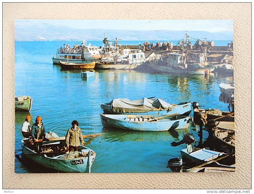 The Sea Of Galilee Fishermen's Harbour Near Tiberias , Boat     Cca 1975-  VF+   D3909 - Pêche