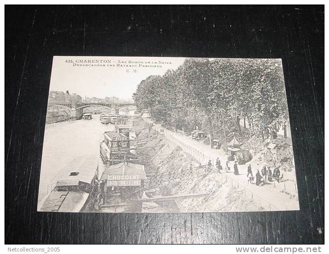 CHARENTON LES BORDS DE LA SEINE DEBARCADERE DES BATEAUX PARISIENS - 94 Val De Marne - Carte Postale De France - Charenton Le Pont