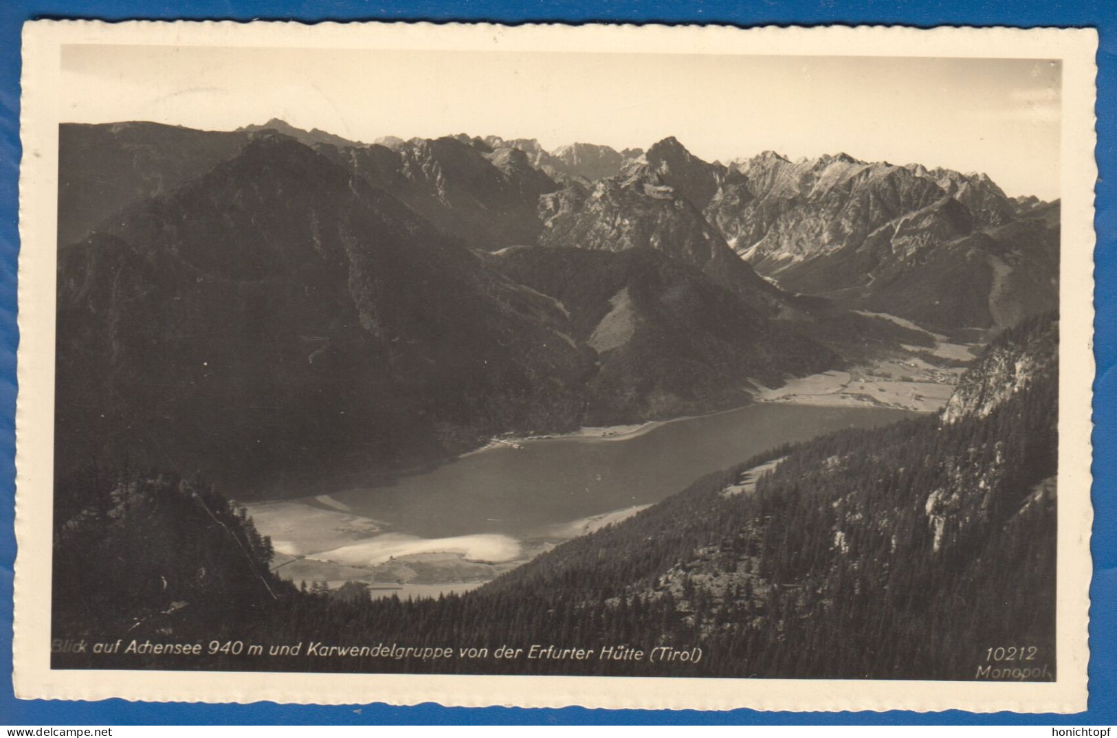 Österreich; Achensee; Blick Von Der Erfurter Hütte; 1941 - Achenseeorte