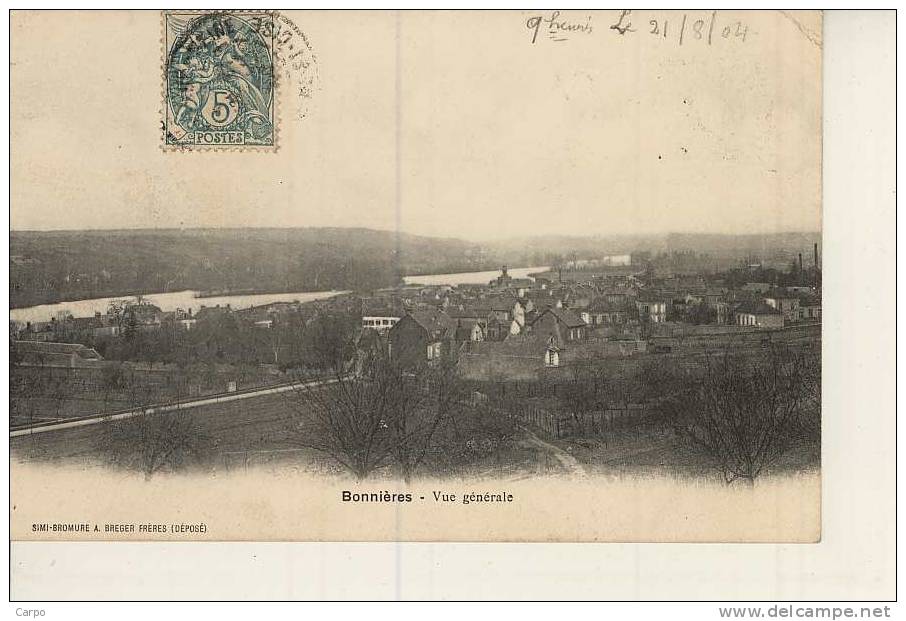 BONNIÈRES - Vue Générale. - Bonnieres Sur Seine