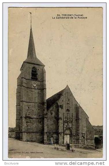 Cpa TREIGNY Cathedrale De La Puisaye - Ed Bergery 35 - Treigny