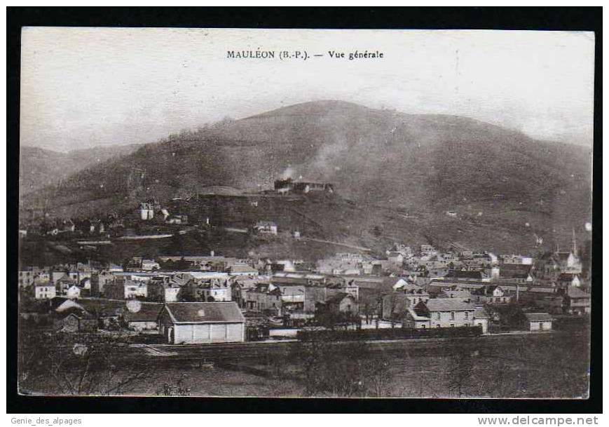 64 Pyrénées Atlantiques, MAULEON, Vue Générale, écrite En 1940, FM,Franchise Militaire - Mauleon Licharre