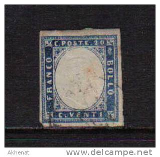 335 - SARDEGNA IV, 20 Cent Azzurro Oltremare N. 15Dc . - Sardegna