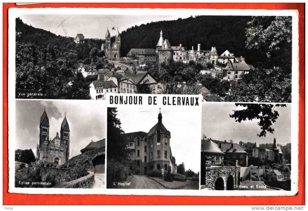 * Clervaux (Luxembourg - Luxemburg) * Bonjour De Clervaux, Fantaisie, église Paroissiale, Hopital, Château, Wiltz, Vieux - Clervaux