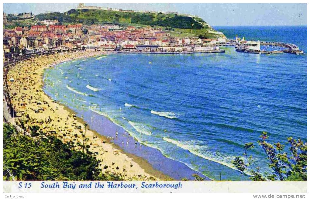 CPSM  ANGLETERRE South Bay And The Harbour, Scarborough - Scarborough
