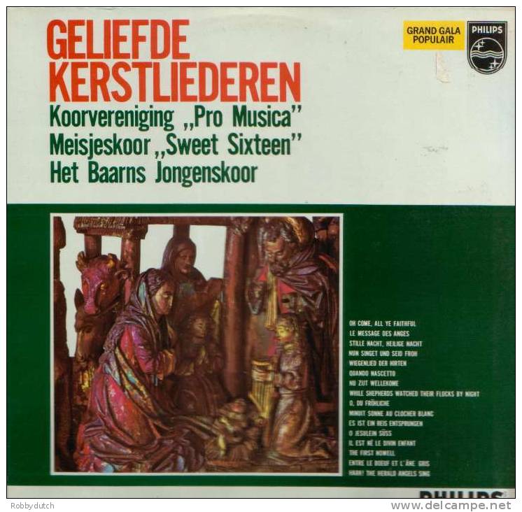 * LP * GELIEFDE KERSTLIEDEREN - PRO MUSICA / SWEET SIXTEEN - Weihnachtslieder