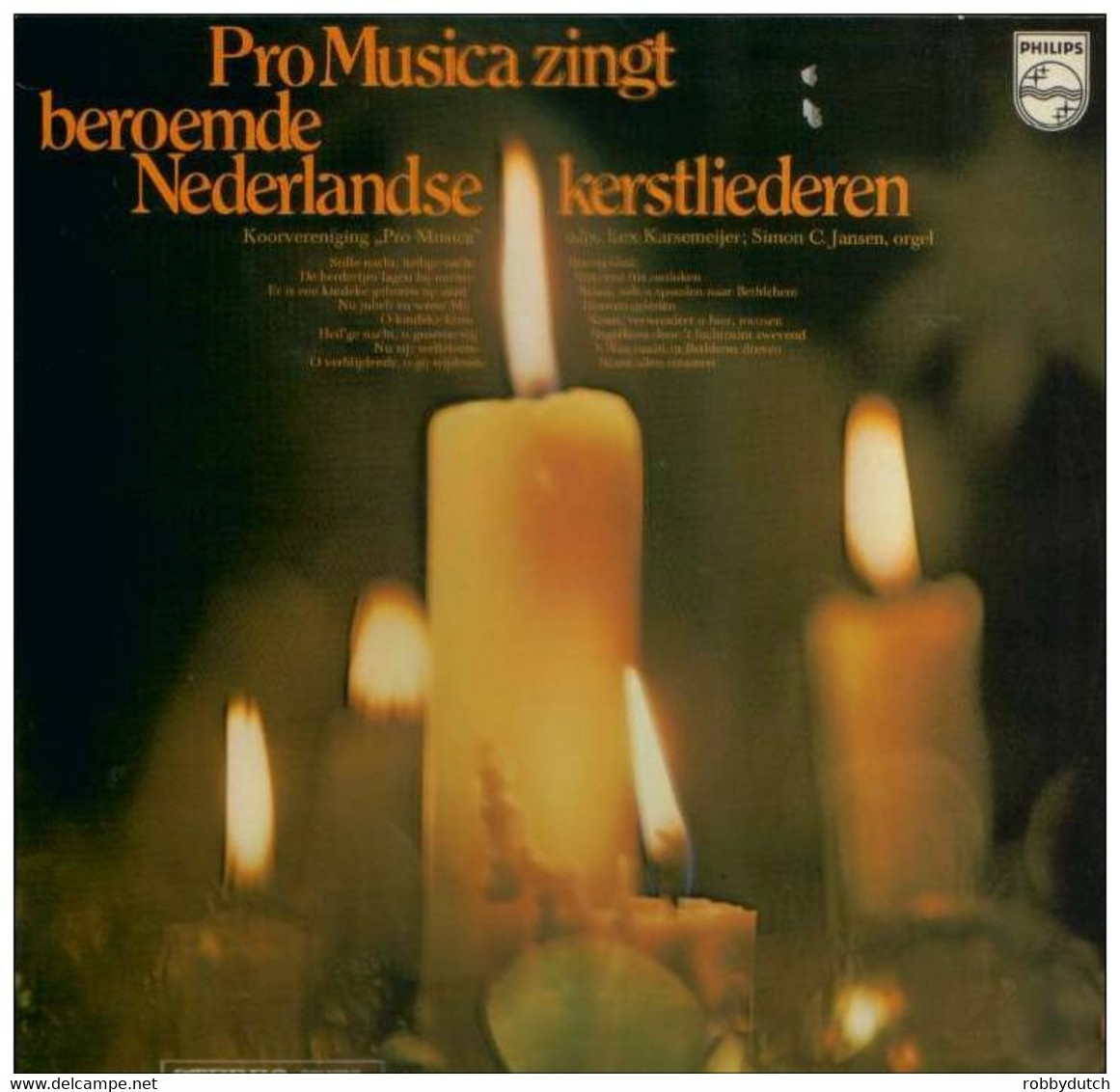 * LP * PRO MUSICA ZINGT BEROEMDE NEDERLANDSE KERSTLIEDEREN - Christmas Carols