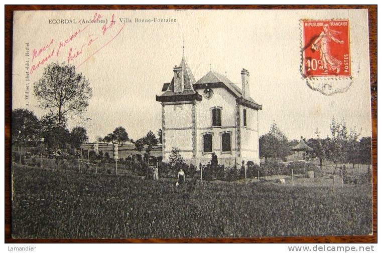 CPA - 08 - ECORDAL - Villa Bonne Fontaine - - Attigny