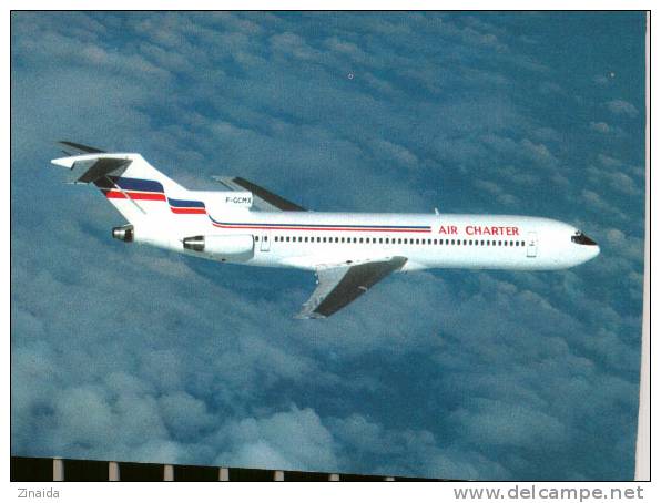 CARTE POSTALE D UN BOEING 727-228 - AIR CHARTER, FILIAILE D'AIR FRANCE ET D'AIR INTER - 1946-....: Moderne