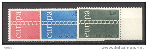 Monaco  863/865    * *  TB  Europa 1971 - 1971