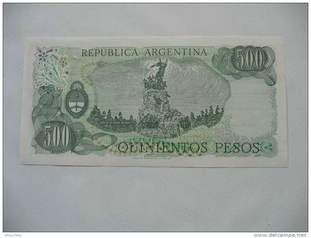 BILLET DE BANQUE D ' ARGENTINE   ARGENTINA   500 PESOS  ETAT NEUF - Sonstige – Europa