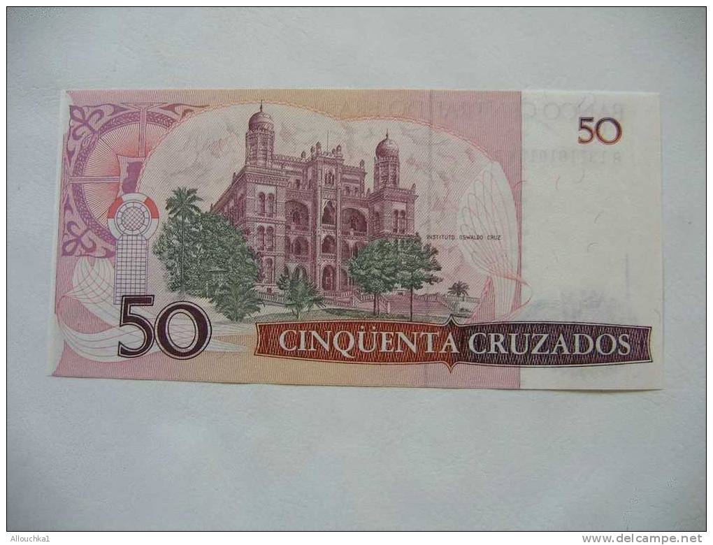 BILLET DE BANQUE DU BRESIL / BRASIL  50 CRUZADOS  ETAT NEUF - Brésil