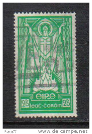 PD47 - IRLANDA 1937 , San Patrizio Il 2/6 Verde N. 68 Usato. - Used Stamps