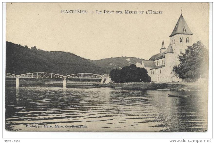 Hastière. Le Pont Sur Meuse Et L´église. De Brug Op De Maas En De Kerk. Timbre - Postzegel N° 53. - Hastiere