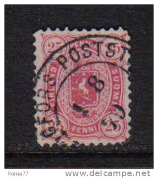 PD57B - FINLANDIA 1875 , 25 Pen N. 17  Dent 11 - Gebruikt